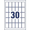 Stansetegning enkeltside A4, Artikel: L7975-25, Fryseetiketter, Format: 30 x 50 mm, 30 etiketter/ark?