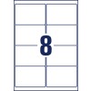 Stansemærkning Enkeltark A4, Artikel: L7976-25, Fryseetiketter, Format: 99,1 x 67,7 mm, 8 etiketter/ark