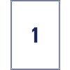 Stansetegning enkeltark A4, Artikel: L7997-25, Forsendelsesetiketter, Format: 199,6 x 289,1 mm, 1 etiket/ark?