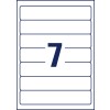 Stansemærkning Enkeltark A4, Varenr.: LR4760-10, Genbrugsmappe-etiketter, Hjemmekontor, Lille pakke, Format: 38 x 192 mm, 7 etiketter/ark?