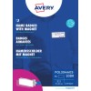 Pakningsbillede: Avery Zweckform, Artikel: POL30MA02-20DR, Format: 70 x 30 mm, Printeregnet: Farvelaser, Laser s/h, Inkjet, Indhold: 20 skilte / 90 indsætsskilte / 5 ark, /Ark?