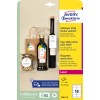 Emballagebillede: Avery Zweckform, Artikel: T2001-10, Format: 90 x 50 mm, Printeregnet: Laser s/h, Farvelaser, Indhold: 100 tags / 10 ark, 10 tags/ark